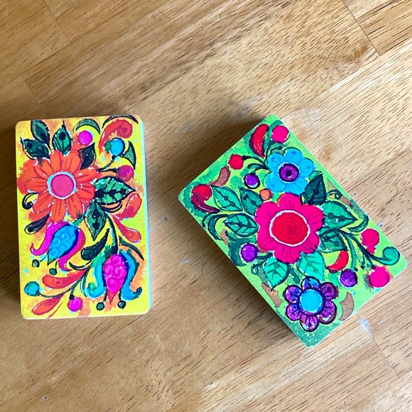 Hoyle | Games | 2 Full Sets Of Flower Power Vintage Playing Cards ...